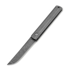TitanEdge Damascus Gentleman Folder – Titanium EDC Knife with Pocket Clip