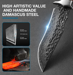 VG10 Damascus Steel Hunter’s Bowie Knife