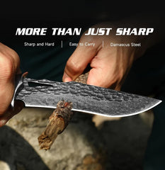 VG10 Damascus Steel Hunter’s Bowie Knife