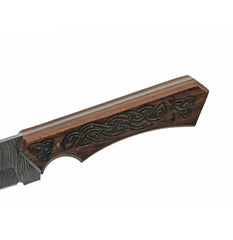 Valdrik Edge – Celtic Damascus Reverse Tanto Knife