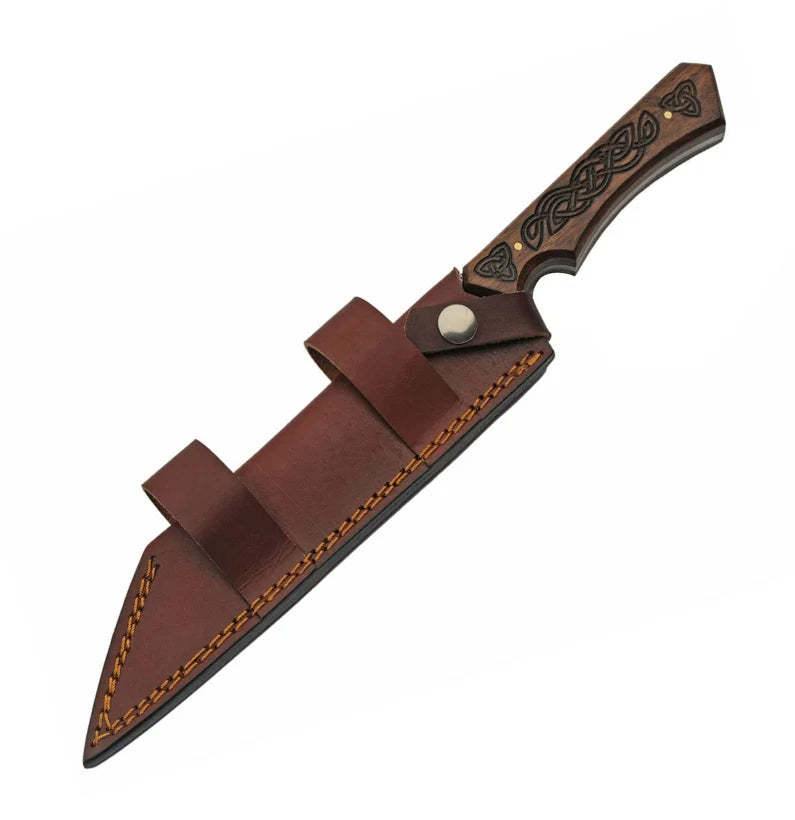 Valdrik Edge – Celtic Damascus Reverse Tanto Knife
