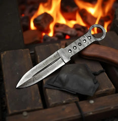 Vortex Fang – Damascus Kunai Precision Thrower