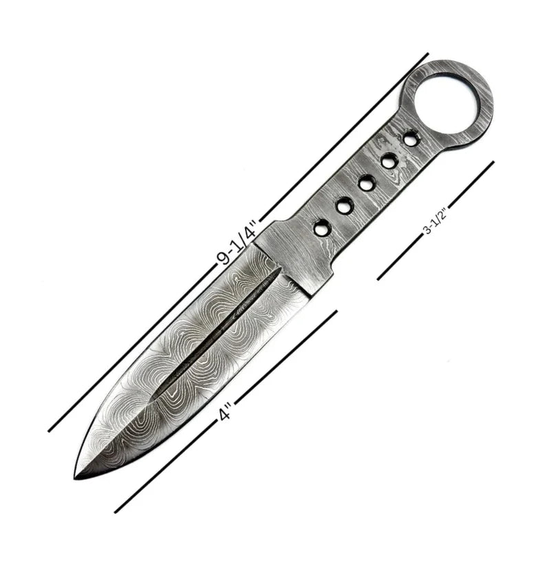 Vortex Fang – Damascus Kunai Precision Thrower