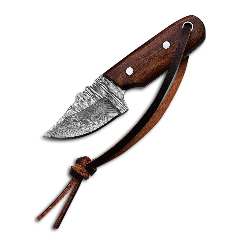 Woodsman Mini Damascus EDC Knife